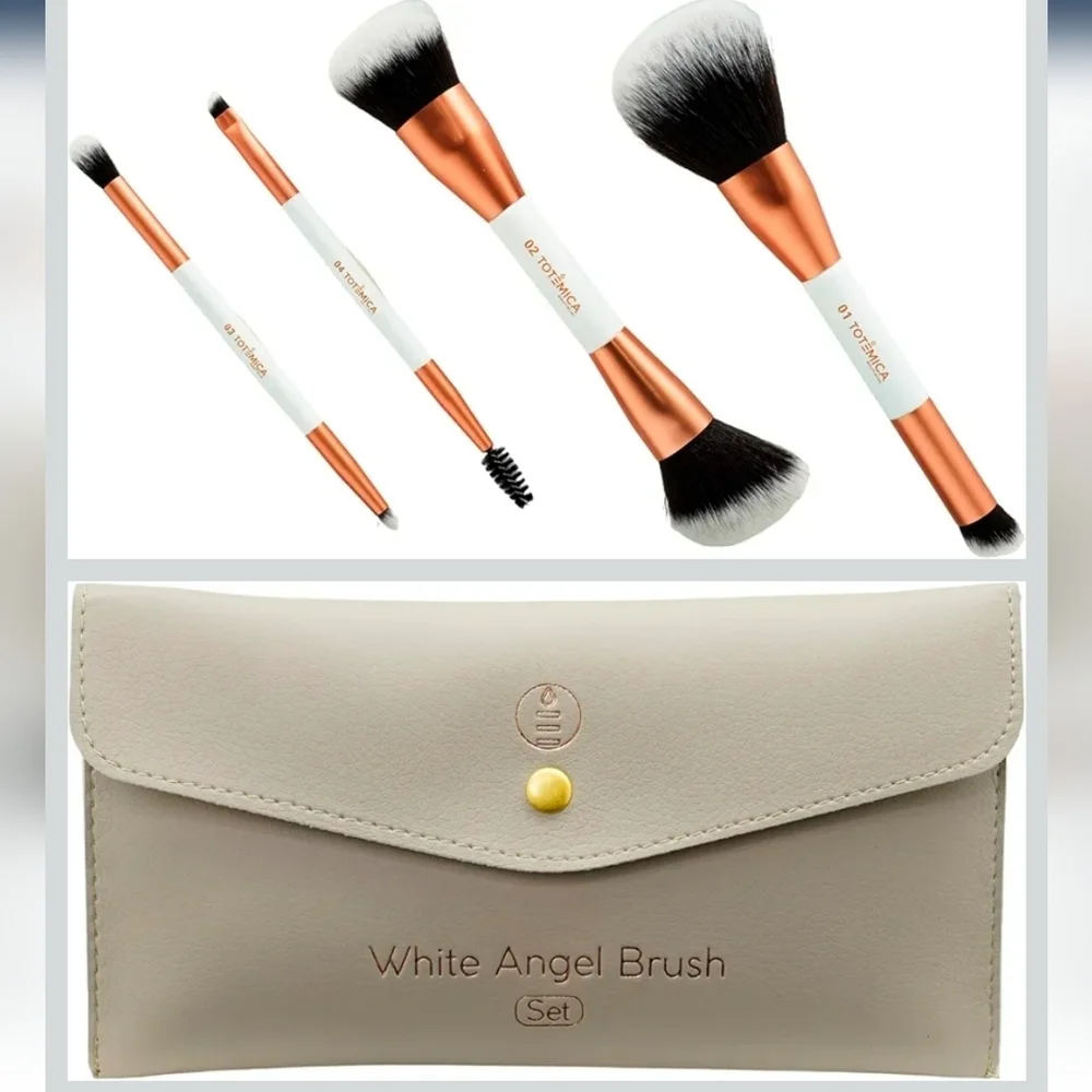 Totemica White Angel Brush Set Of 4 In Case New Sealed Package